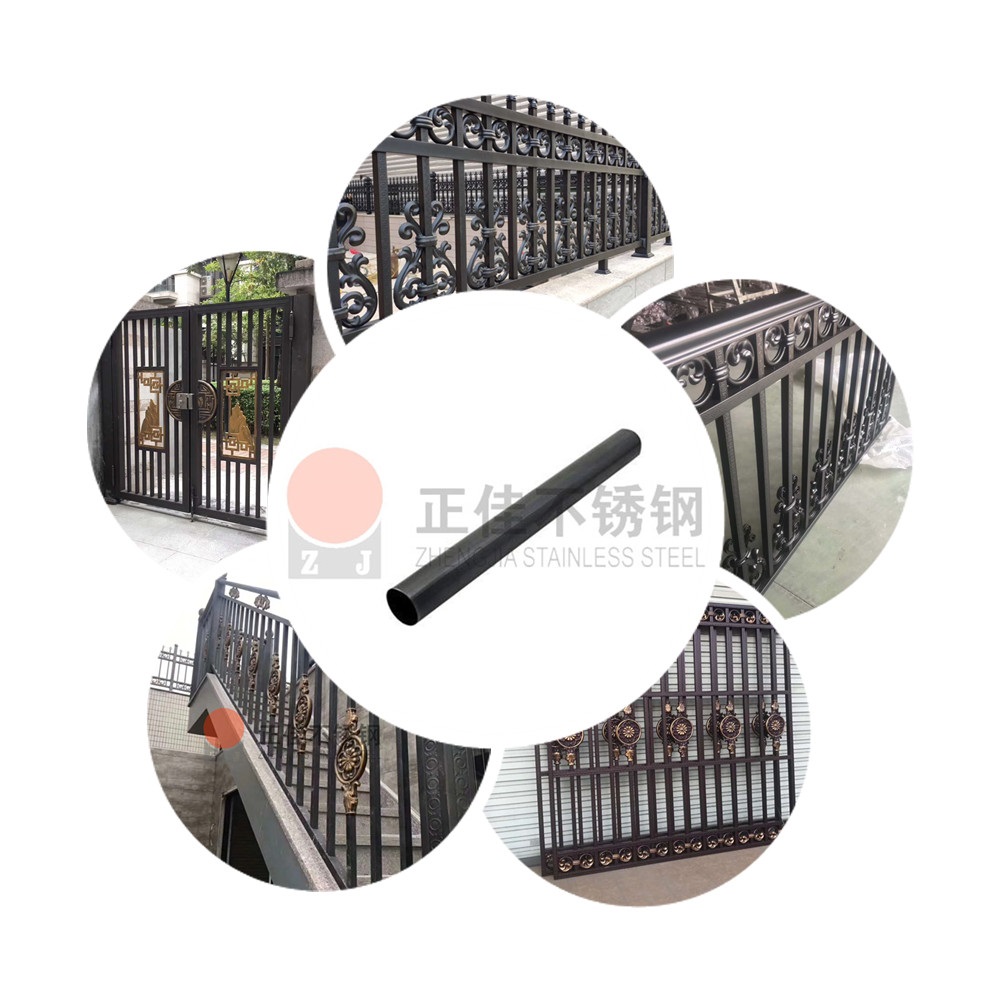 304jbo官网圆管镀黑钛装饰效果